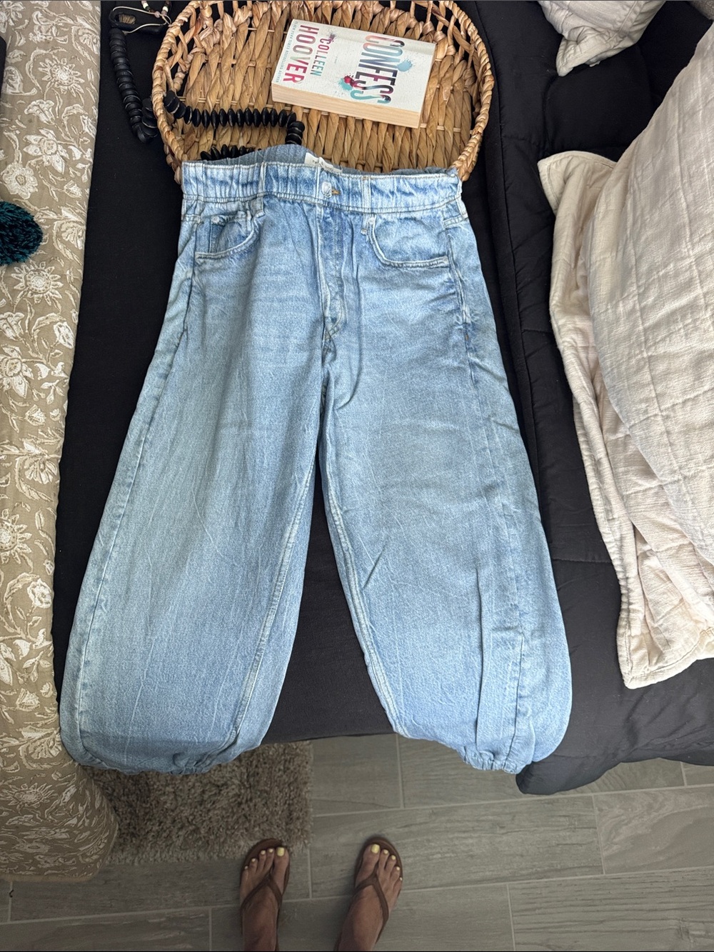 rag & bone Washed Light Blue Boyfriend Jeans